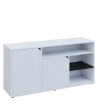 KU2-15DN3 L skříňka nízká 2-dveřová, nika, 740x1522x400, provedení levé, korpus a dvířka bílá sněžná